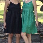 ROBE D'ÉTÉ BRODÉE "NATURELLE ÉLÉGANCE" (Couleur Verte et Noire)