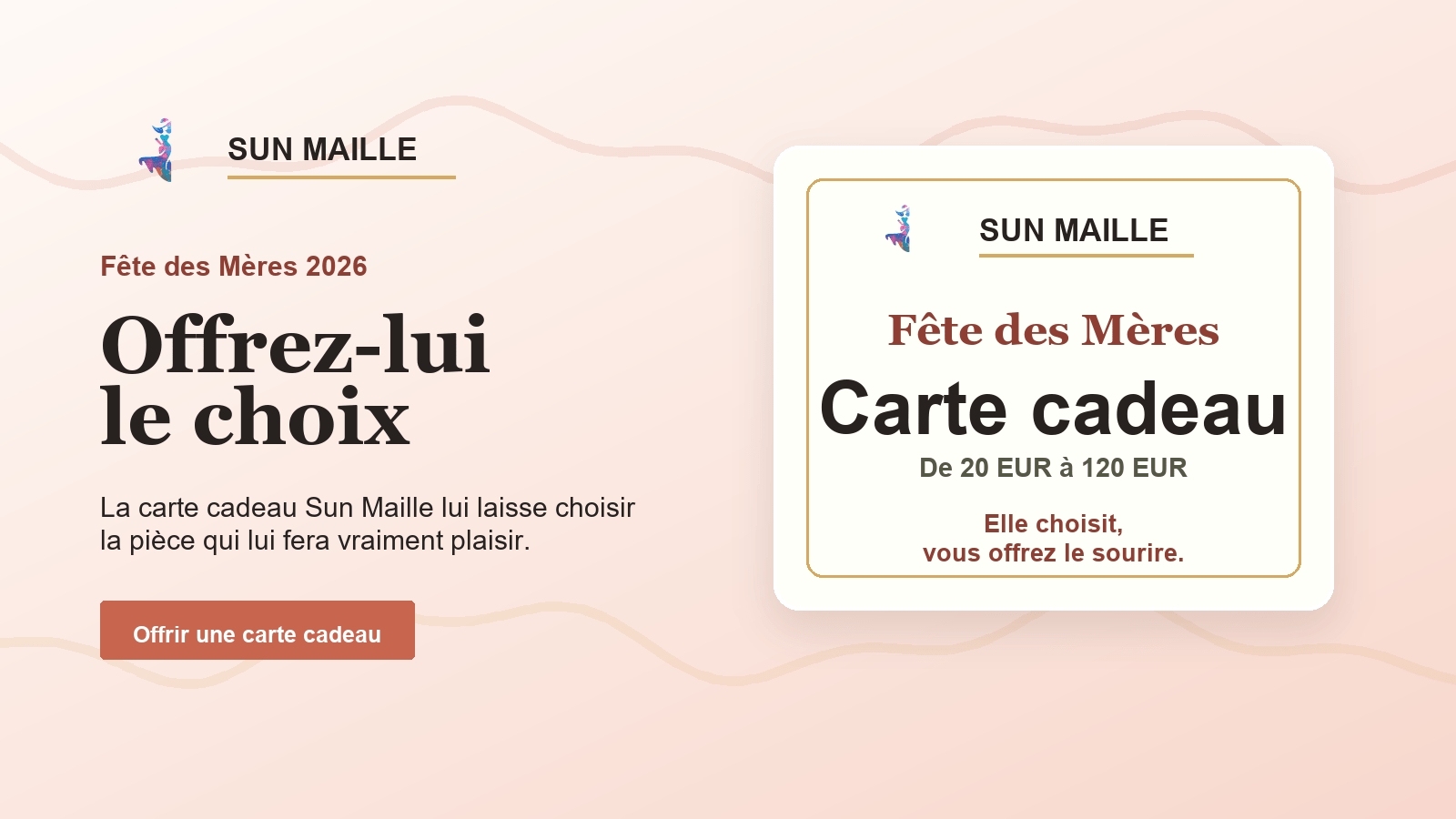 Carte cadeau Fête des Mères Sun Maille