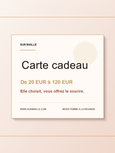 Carte cadeau Sun Maille de 20 EUR ? 120 EUR